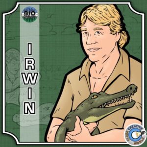 Steve Irwin Coloring Page_Cover