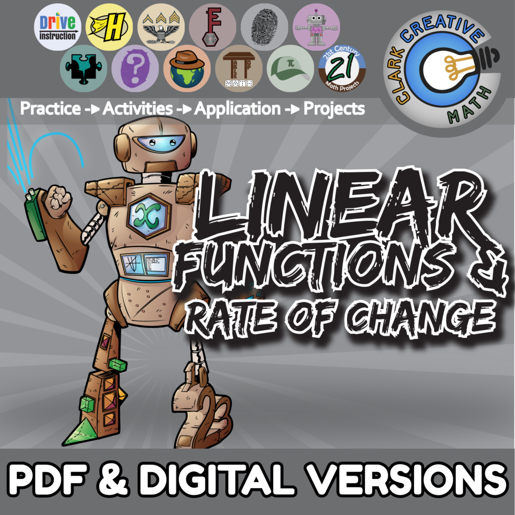 Linear Functions Unit Bundle Clark Creative Education