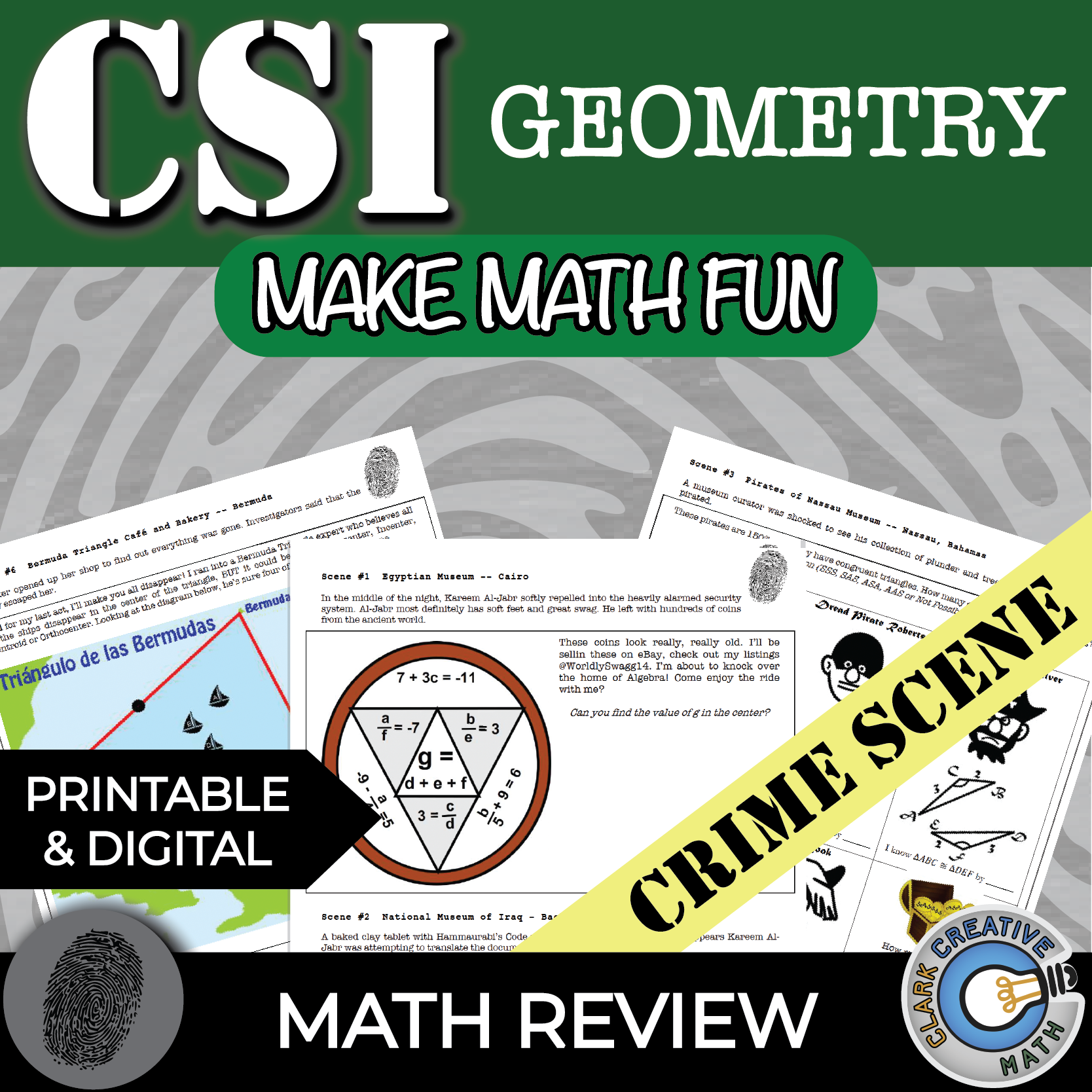 csi geometry activities mystery-based geometry practice