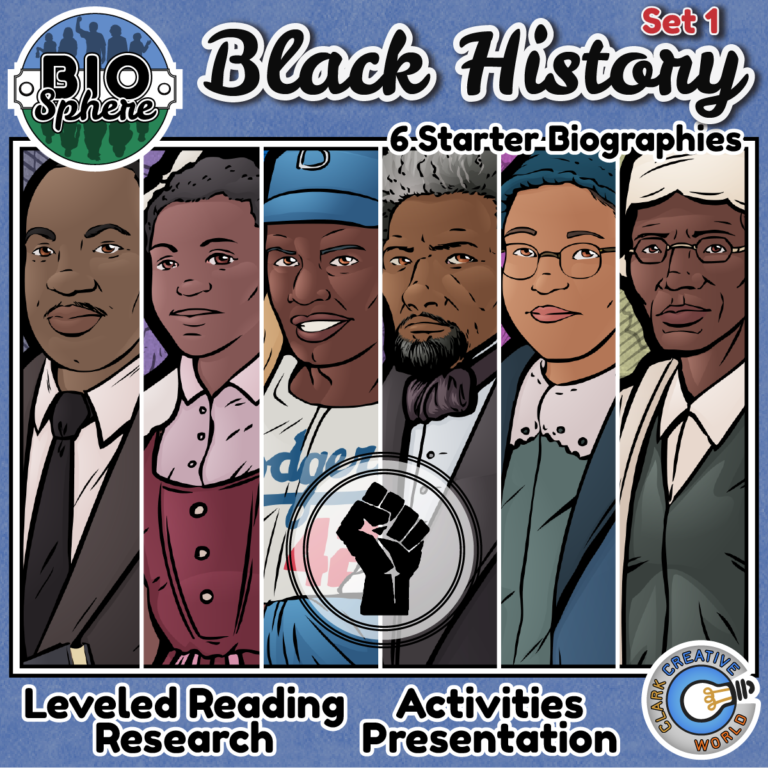 Black history biography bundle set 1 clark creative education