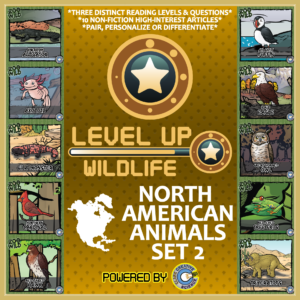 Level Up Reading - North American Animals Bundle Set 2