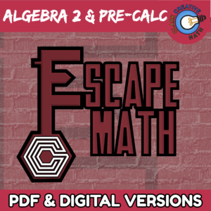 Escape - Algebra 2 & Pre-Calc Bundle