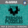Person Puzzle - Algebra Bundle