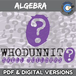 Whodunnit - Algebra Bundle