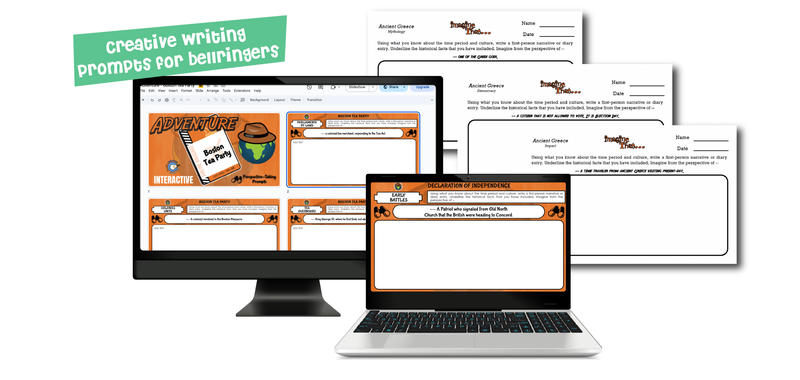 Creative Writing Resources for Middle and High School Social Studies