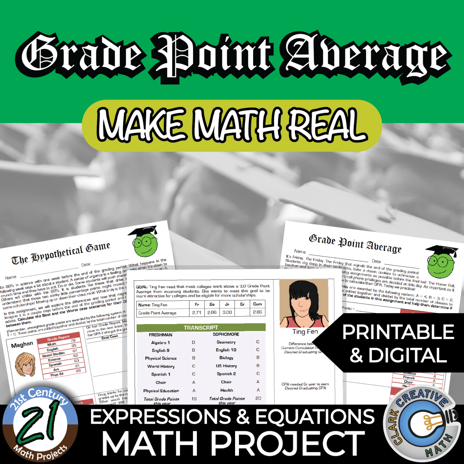 Algebra 1 Projects | Real World & Engaging PBL Ideas for High School ...