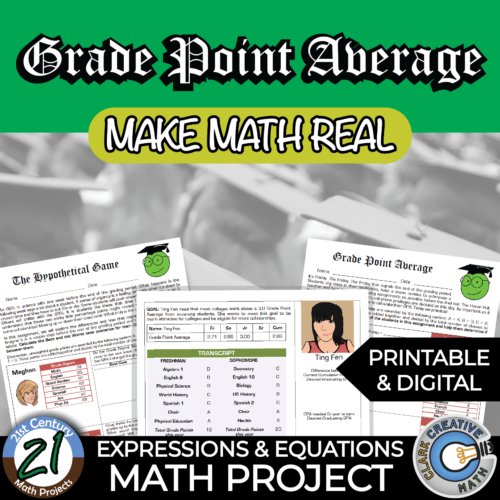 Algebra 1 Projects | Real World & Engaging PBL Ideas for High School ...